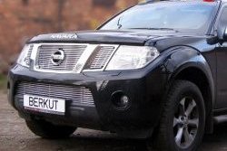 Декоративная вставка решетки радиатора Berkut Nissan Pathfinder R51 рестайлинг (2009-2014)