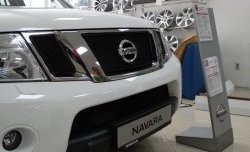 2 879 р. Сетка в решетку радиатора Russtal Nissan Pathfinder R51 рестайлинг (2009-2014) (черная)  с доставкой в г. Новочеркасск. Увеличить фотографию 2