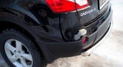 13 399 р. Одинарная защита заднего бампера из трубы диаметром 63 мм SLITKOFF  Nissan Qashqai +2  1 (2010-2014) J10 рестайлинг  с доставкой в г. Новочеркасск. Увеличить фотографию 2