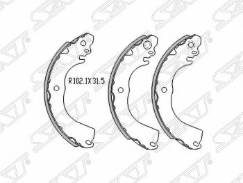 1 179 р. Колодки тормозные задние SAT Nissan AD Y12 дорестайлинг (2006-2016)  с доставкой в г. Новочеркасск. Увеличить фотографию 1