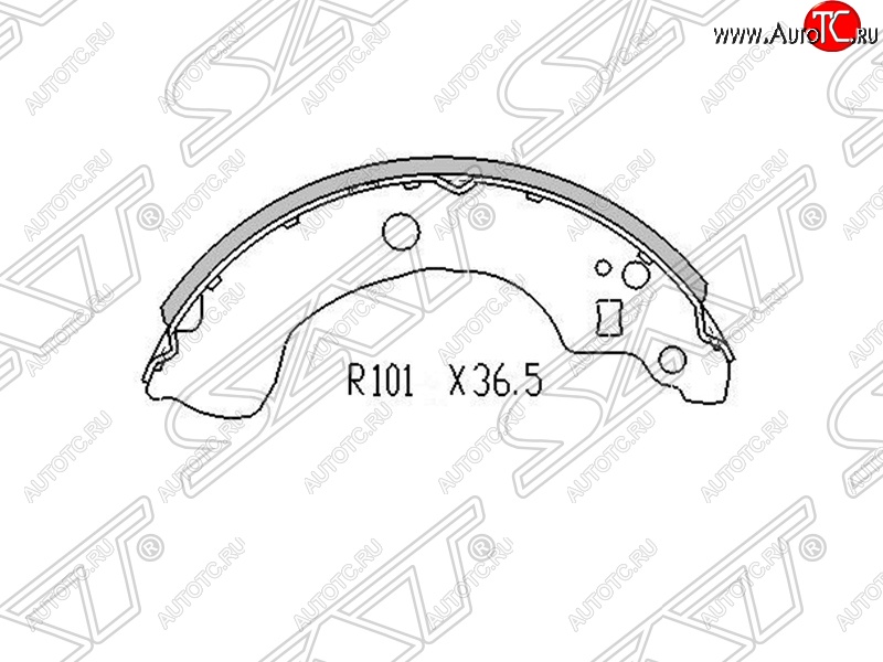 1 059 р. Колодки тормозные SAT (задние) Nissan Almera N16 седан дорестайлинг (2000-2003)  с доставкой в г. Новочеркасск