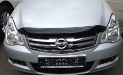 3 299 р. Дефлектор капота NovLine-Autofamily  Nissan Almera  G15 (2012-2019) седан  с доставкой в г. Новочеркасск. Увеличить фотографию 1