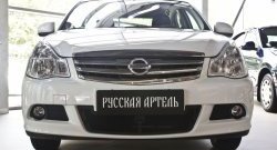 2 089 р. Защитная сетка решетки переднего бампера РА Nissan Almera G15 седан (2012-2019)  с доставкой в г. Новочеркасск. Увеличить фотографию 2