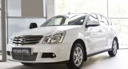 2 089 р. Защитная сетка решетки переднего бампера РА Nissan Almera G15 седан (2012-2019)  с доставкой в г. Новочеркасск. Увеличить фотографию 3