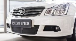 Защитная сетка решетки переднего бампера РА Nissan Almera седан G15 (2012-2019)