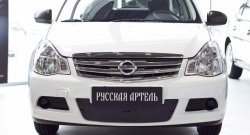 999 р. Зимняя заглушка решетки переднего бампера РА  Nissan Almera  G15 (2012-2019) седан  с доставкой в г. Новочеркасск. Увеличить фотографию 2