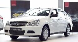 999 р. Зимняя заглушка решетки переднего бампера РА  Nissan Almera  G15 (2012-2019) седан  с доставкой в г. Новочеркасск. Увеличить фотографию 3