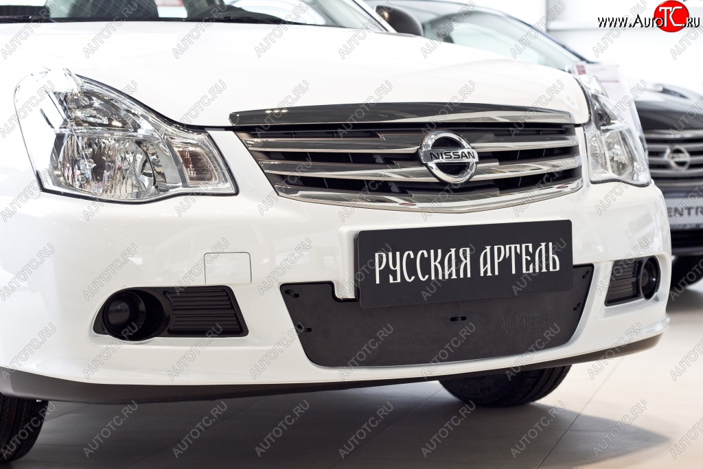 999 р. Зимняя заглушка решетки переднего бампера РА  Nissan Almera  G15 (2012-2019) седан  с доставкой в г. Новочеркасск