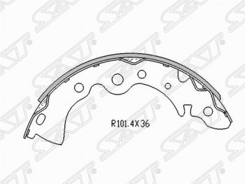 1 179 р. Колодки тормозные задние EURO SAT Nissan Almera Classic седан B10 (2006-2013)  с доставкой в г. Новочеркасск. Увеличить фотографию 1