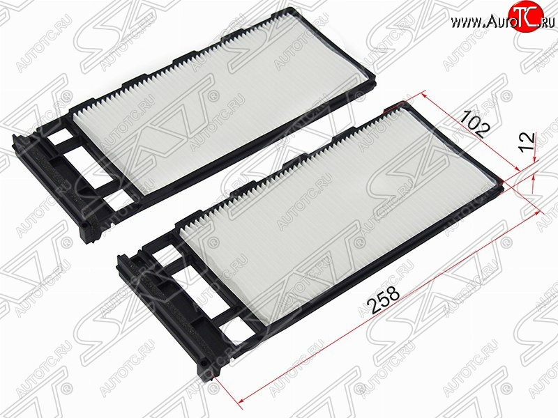 419 р. Фильтр салонный SAT (комплект, 258х102х12 mm)  Nissan Avenir - Safari  Y61  с доставкой в г. Новочеркасск