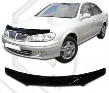 Дефлектор капота CA-Plastic Nissan (Нисан) Bluebird Sylphy (блюбёрд)  седан (2000-2003) седан G10 дорестайлинг