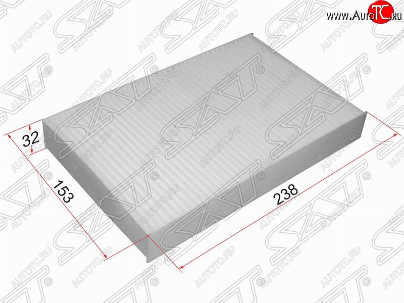 299 р. Фильтр салонный SAT (238х153х32 mm)  Nissan Juke  1 YF15 (2014-2020), Nissan Sentra  7 (2014-2017), Renault Fluence (2010-2016)  с доставкой в г. Новочеркасск