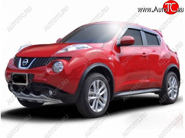 4 999 р. Накладка на передний бампер Impul-style Nissan Juke 1 YF15 дорестайлинг (2010-2014) (Неокрашенная)  с доставкой в г. Новочеркасск