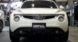 5 249 р. Решётка радиатора Impul Nissan Juke 1 YF15 дорестайлинг (2010-2014) (Неокрашенная)  с доставкой в г. Новочеркасск. Увеличить фотографию 2