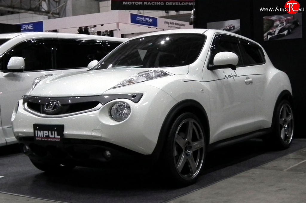 5 249 р. Решётка радиатора Impul Nissan Juke 1 YF15 дорестайлинг (2010-2014) (Неокрашенная)  с доставкой в г. Новочеркасск