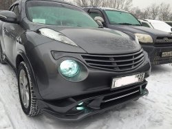 10 199 р. Решетка радиатора KENSTYLE Nissan Juke 1 YF15 дорестайлинг (2010-2014) (Неокрашенная)  с доставкой в г. Новочеркасск. Увеличить фотографию 2