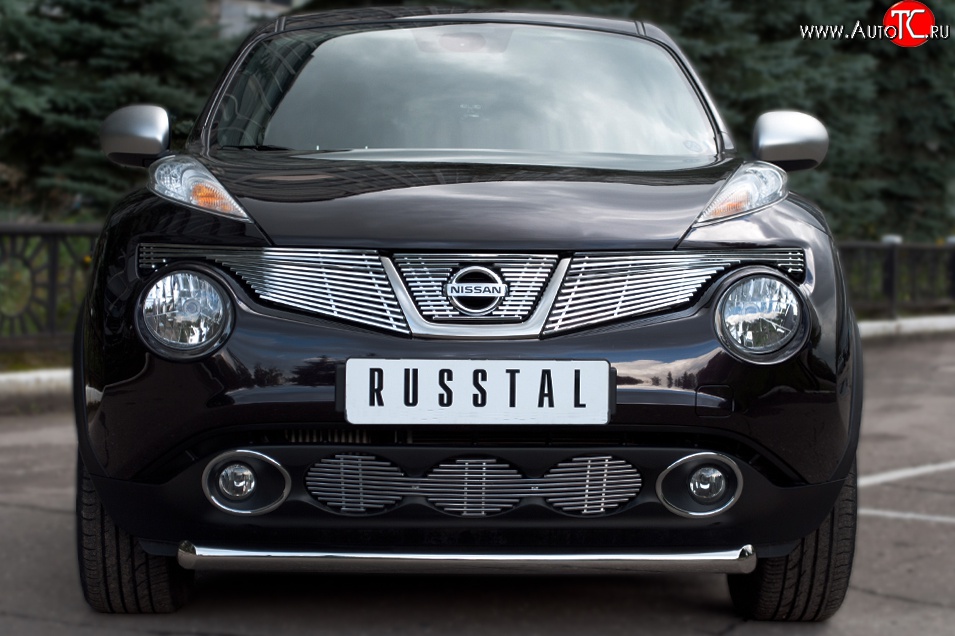 12 549 р. Одинарная защита переднего бампера SLITKOFF диаметром 63 мм (4x4)  Nissan Juke  1 YF15 (2010-2014) дорестайлинг  с доставкой в г. Новочеркасск