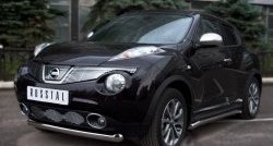 13 349 р. Одинарная защита переднего бампера SLITKOFF диаметром 76 мм (4x4)  Nissan Juke  1 YF15 (2010-2014) дорестайлинг  с доставкой в г. Новочеркасск. Увеличить фотографию 4