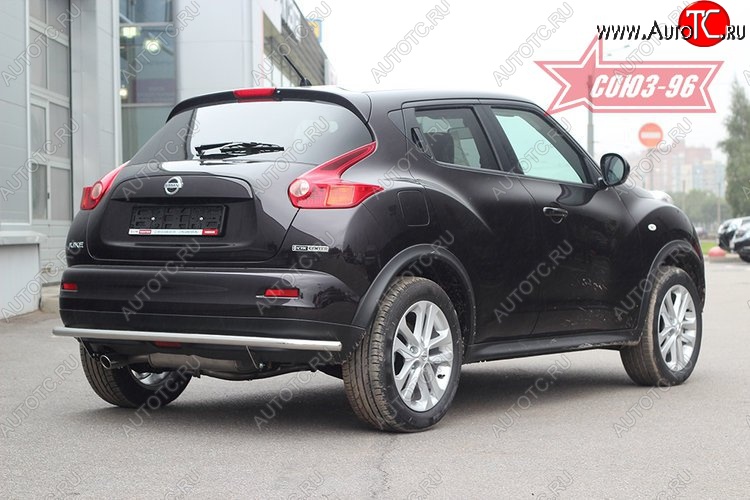 13 364 р. Защита заднего бампера 4x4 Souz-96 Premium (d42) Nissan Juke 1 YF15 дорестайлинг (2010-2014)  с доставкой в г. Новочеркасск