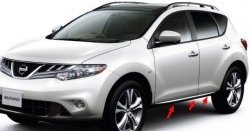 7 449 р. Задний левый молдинг двери 82870-1AA3A Nissan Murano 2 Z51 дорестайлинг (2008-2011)  с доставкой в г. Новочеркасск. Увеличить фотографию 2