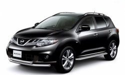 10 899 р. Широкая защита порогов Petroil Tuning Nissan Murano 2 Z51 дорестайлинг (2008-2011)  с доставкой в г. Новочеркасск. Увеличить фотографию 1