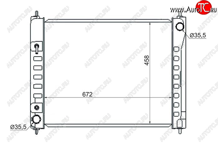 7 649 р. Радиатор двигателя (пластинчатый, VQ35DE, МКПП/АКПП) SAT Nissan Murano 2 Z51 дорестайлинг (2008-2011)  с доставкой в г. Новочеркасск