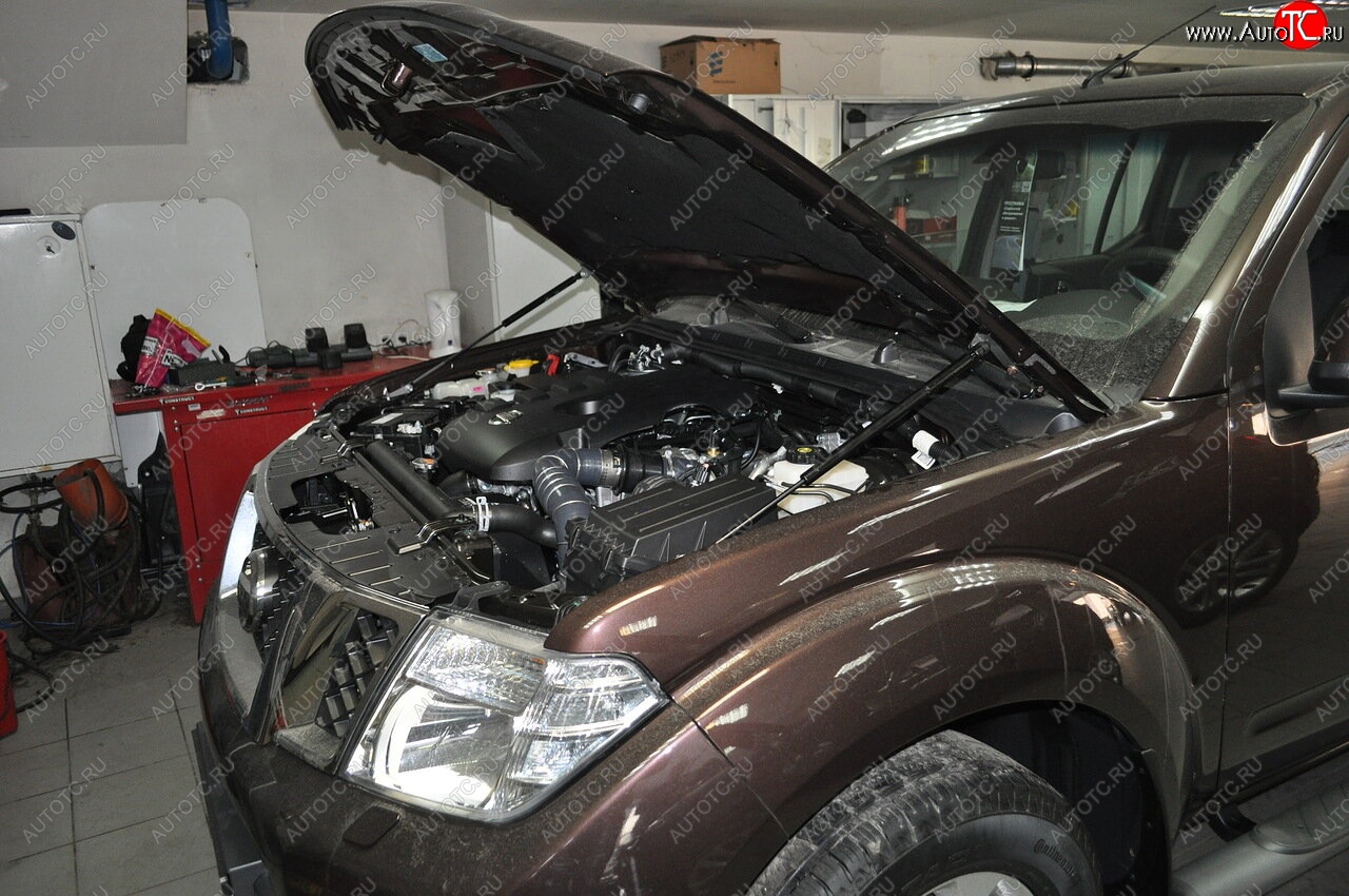 2 199 р. Упоры капота Russtal Nissan Pathfinder R51 рестайлинг (2009-2014)  с доставкой в г. Новочеркасск