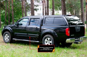 1 499 р. Молдинг двери RA (широкий, задний левый)  Nissan Navara  2 D40 (2004-2010) дорестайлинг (Поверхность глянец (под покраску), Неокрашенный)  с доставкой в г. Новочеркасск. Увеличить фотографию 1