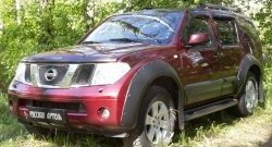 7 749 р. Молдинги дверей RA (широкие, комплект) Nissan Pathfinder R51 рестайлинг (2009-2014) (Поверхность глянец (под окраску), Неокрашенные)  с доставкой в г. Новочеркасск. Увеличить фотографию 2