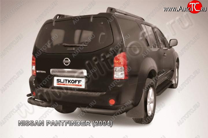 8 699 р. Уголки d76+d42 двойные Nissan Pathfinder R51 дорестайлинг (2004-2007) (Цвет: серебристый)  с доставкой в г. Новочеркасск