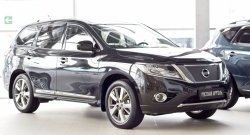 1 149 р. Зимняя заглушка решетки переднего бампера РА  Nissan Pathfinder  R52 (2012-2017) дорестайлинг  с доставкой в г. Новочеркасск. Увеличить фотографию 2