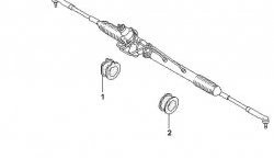 699 р. Полиуретановая подушка рулевой рейки Точка Опоры Nissan Terrano2 R50 рестайлинг (1999-2002)  с доставкой в г. Новочеркасск. Увеличить фотографию 2