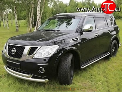 34 149 р. Накладки на колёсные арки Safary Nissan Patrol 6 Y62 дорестайлинг (2010-2014) (Неокрашенные)  с доставкой в г. Новочеркасск