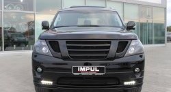 64 549 р. Накладка на передний бампер Impul Nissan Patrol 6 Y62 дорестайлинг (2010-2014) (Неокрашенная)  с доставкой в г. Новочеркасск. Увеличить фотографию 3