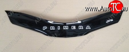 999 р. Дефлектор капота Russtal (короткий)  Nissan Primera ( 3 седан,  3 универсал) (2001-2008) P12, P12  с доставкой в г. Новочеркасск