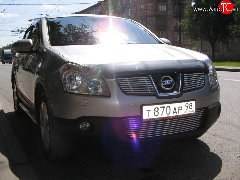 4 399 р. Декоративная вставка решетки радиатора Berkut Nissan Qashqai 1 дорестайлинг (2007-2010)  с доставкой в г. Новочеркасск