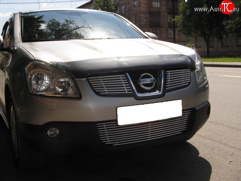 4 799 р. Декоративная вставка воздухозаборника Berkut Nissan Qashqai 1 дорестайлинг (2007-2010)  с доставкой в г. Новочеркасск