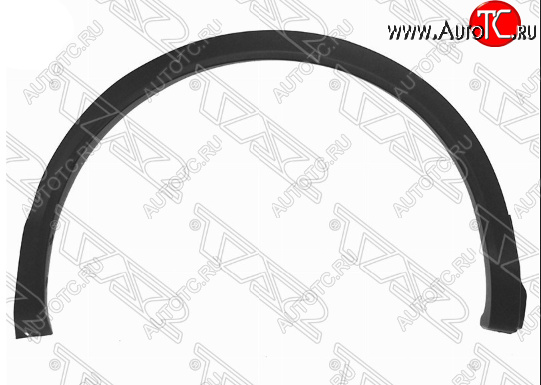 1 949 р. Правая накладка арки SAT (выпуклая, задняя)  Nissan Qashqai  2 (2013-2019) J11 дорестайлинг  с доставкой в г. Новочеркасск