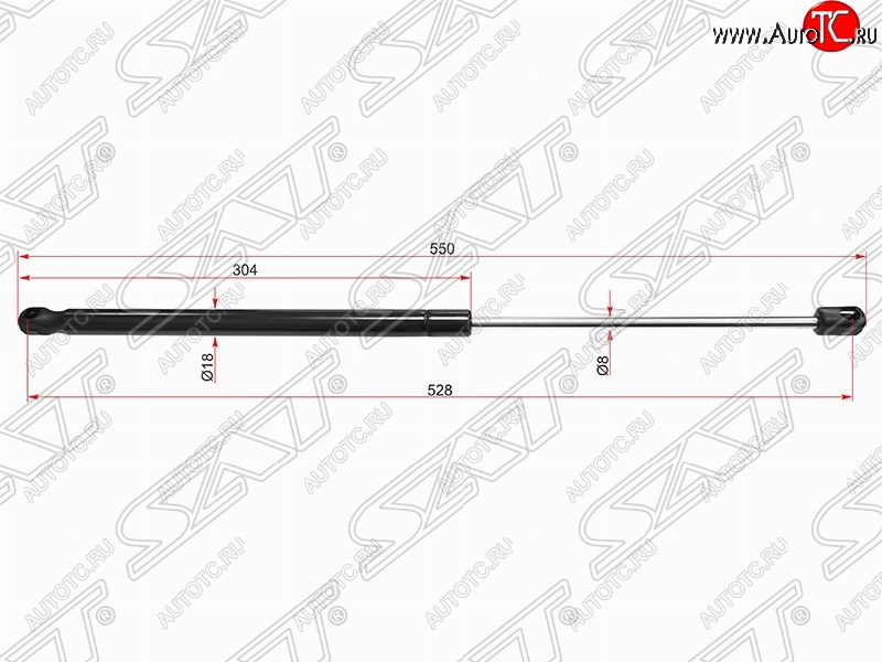 659 р. Газовый упор крышки багажника SAT  Nissan Qashqai  2 (2017-2022) J11 рестайлинг  с доставкой в г. Новочеркасск