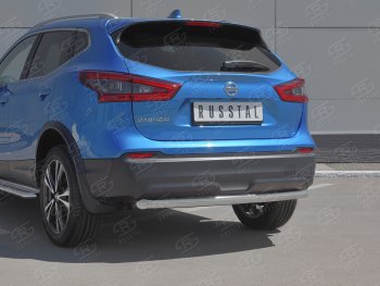 12 449 р. Защита заднего бампера (Ø63 мм, нержавейка) SLITKOFF  Nissan Qashqai  2 (2017-2022) J11 рестайлинг  с доставкой в г. Новочеркасск. Увеличить фотографию 2