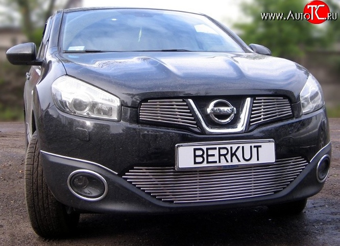 4 399 р. Декоративная вставка решетки радиатора Berkut Nissan Qashqai 1 J10 рестайлинг (2010-2013)  с доставкой в г. Новочеркасск