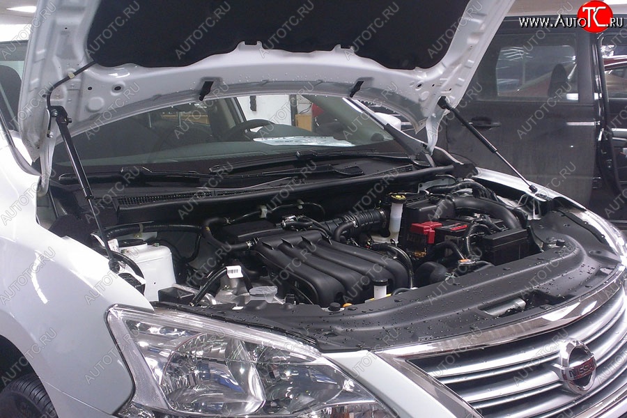 2 199 р. Газовые упоры капота Berkut Nissan Sentra 7 B17 (2014-2017)  с доставкой в г. Новочеркасск