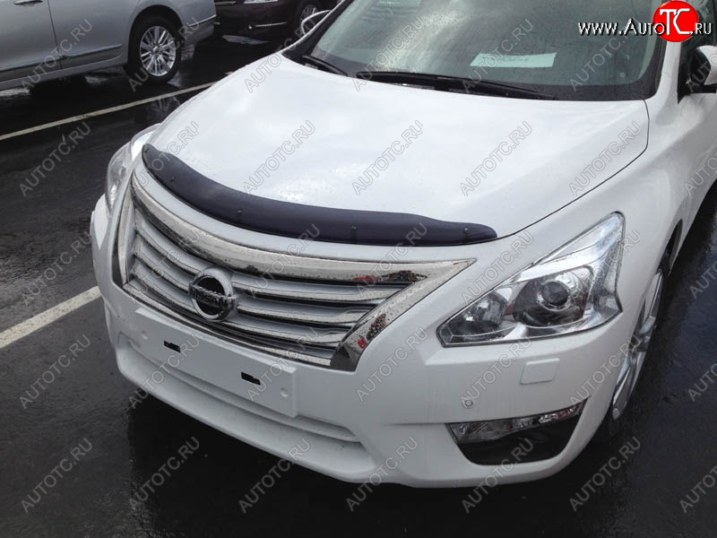 2 699 р. Дефлектор капота SIM Nissan Teana 3 L33 дорестайлинг (2014-2020)  с доставкой в г. Новочеркасск