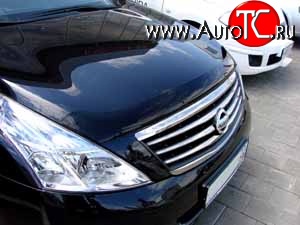 2 699 р. Дефлектор капота NovLine Nissan Teana 2 J32 дорестайлинг (2008-2011)  с доставкой в г. Новочеркасск