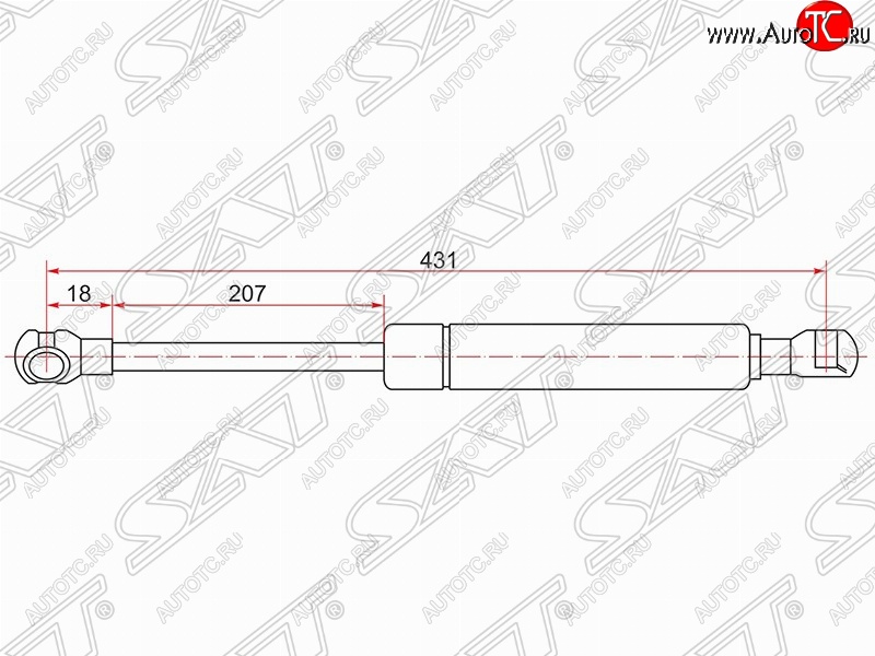 779 р. Газовый упор капота SAT  Nissan Teana  1 J31 (2003-2005) дорестайлинг  с доставкой в г. Новочеркасск