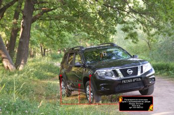 16 499 р. Расширители арок с молдингами дверей RA (комплект) Nissan Terrano D10 дорестайлинг (2013-2016) (Поверхность шагрень)  с доставкой в г. Новочеркасск. Увеличить фотографию 1