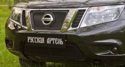 2 199 р. Защитная сетка решетки переднего бампера РА Nissan Terrano D10 дорестайлинг (2013-2016)  с доставкой в г. Новочеркасск. Увеличить фотографию 2