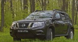 2 199 р. Защитная сетка решетки переднего бампера РА Nissan Terrano D10 дорестайлинг (2013-2016)  с доставкой в г. Новочеркасск. Увеличить фотографию 6