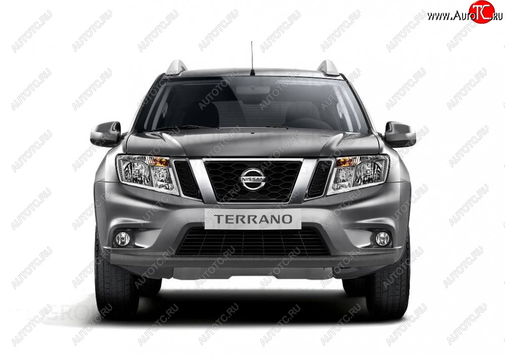 4 299 р. Защита переднего бампера (одинарная, Ø63 мм) Petroil Tuning  Nissan Terrano  D10 (2013-2022), Renault Duster  HS (2010-2021) (Серебристый (Искра))  с доставкой в г. Новочеркасск