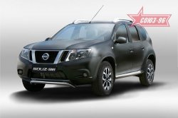 1 169 р. Защита переднего бампера Souz-96 (d60) Nissan Terrano D10 дорестайлинг (2013-2016)  с доставкой в г. Новочеркасск. Увеличить фотографию 1